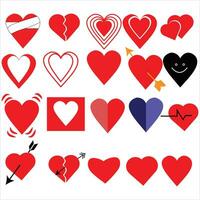 corazón icono amor vector