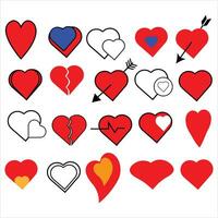 corazón icono amor vector