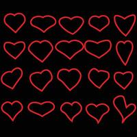heart icon vector Valentin's day special