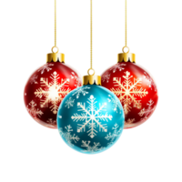 Christmas balls Ai Generative png