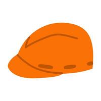 ornamental helmet of a worker on white background vector