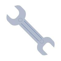 flat wrench on white background in a flat style vector