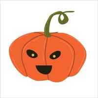 Halloween pumpkin with emotion. Jack Lantern. vector