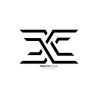 Modern line art shape letter s z x new unique shape minimal monogram logo vector