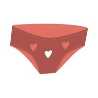 reutilizable bragas para menstruación en un plano estilo vector