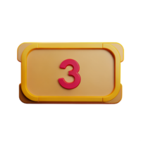 houten bord 3d renderen icoon illustratie png