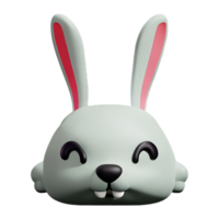 bunny ears 3d rendering icon illustration png