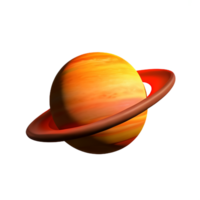 Jupiter 3d renderen icoon illustratie png