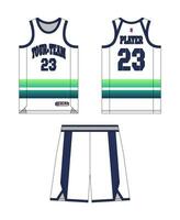 baloncesto jersey modelo diseño, baloncesto uniforme Bosquejo diseño, vector sublimación Deportes vestir diseño, jersey baloncesto ideas