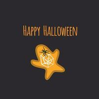 happy halloween greeting card or banner with sweet vector