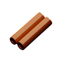 cinnamon 3d rendering icon illustration png