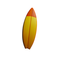 prancha de surfe 3d Renderização ícone ilustração png