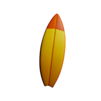 tavola da surf 3d interpretazione icona illustrazione png