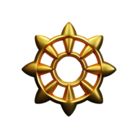 gold mandala 3d rendering icon illustration png