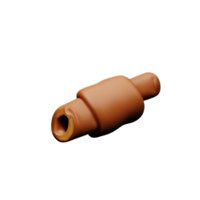 cannelle 3d le rendu icône illustration png