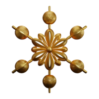 goud mandala 3d renderen icoon illustratie png