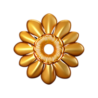 oro mandala 3d interpretazione icona illustrazione png