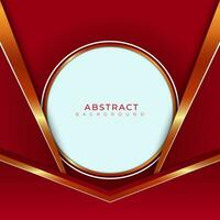 Red and gold abstract background vector