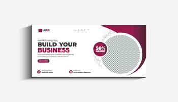 Digital Marketing Agency Social Media Cover and Web Banner Template vector