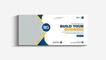 Digital Marketing Agency Social Media Cover and Web Banner Template vector