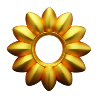 gold mandala 3d rendering icon illustration png