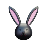 bunny ears 3d rendering icon illustration png