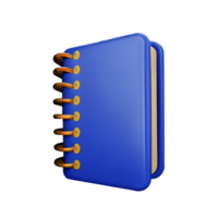 diary 3d rendering icon illustration png