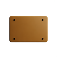 houten bord 3d renderen icoon illustratie png