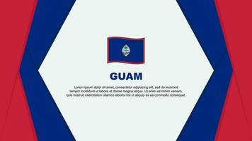 Guam Flag Abstract Background Design Template. Guam Independence Day Banner Cartoon Vector Illustration. Guam Background