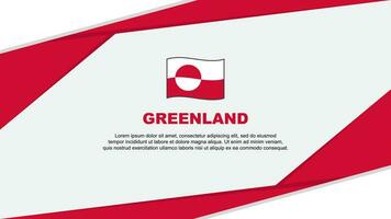 Greenland Flag Abstract Background Design Template. Greenland Independence Day Banner Cartoon Vector Illustration. Greenland