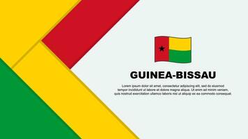 Guinea-Bissau Flag Abstract Background Design Template. Guinea-Bissau Independence Day Banner Cartoon Vector Illustration. Guinea-Bissau Illustration