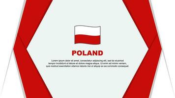 Polonia bandera resumen antecedentes diseño modelo. Polonia independencia día bandera dibujos animados vector ilustración. Polonia antecedentes