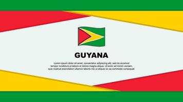 Guyana Flag Abstract Background Design Template. Guyana Independence Day Banner Cartoon Vector Illustration. Guyana Vector