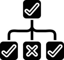 Decision Tree Vector Icon