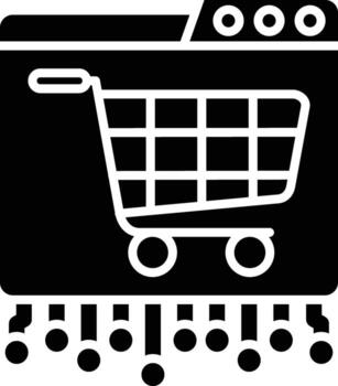 Ecommerce Platform Development Vector Icon