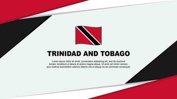Trinidad And Tobago Flag Abstract Background Design Template. Trinidad And Tobago Independence Day Banner Cartoon Vector Illustration. Trinidad And Tobago