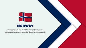 Norway Flag Abstract Background Design Template. Norway Independence Day Banner Cartoon Vector Illustration. Norway Cartoon