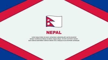 Nepal Flag Abstract Background Design Template. Nepal Independence Day Banner Cartoon Vector Illustration. Nepal Template