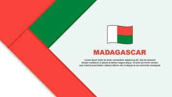 Madagascar Flag Abstract Background Design Template. Madagascar Independence Day Banner Cartoon Vector Illustration. Madagascar Illustration