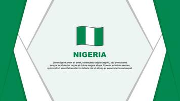 Nigeria bandera resumen antecedentes diseño modelo. Nigeria independencia día bandera dibujos animados vector ilustración. Nigeria antecedentes