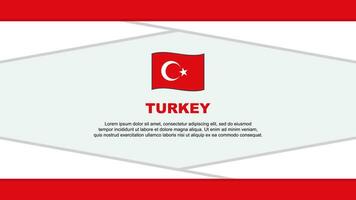 Turkey Flag Abstract Background Design Template. Turkey Independence Day Banner Cartoon Vector Illustration. Turkey Vector