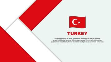 Turkey Flag Abstract Background Design Template. Turkey Independence Day Banner Cartoon Vector Illustration. Turkey Illustration