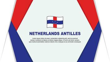Netherlands Antilles Flag Abstract Background Design Template. Netherlands Antilles Independence Day Banner Cartoon Vector Illustration. Netherlands Antilles Background