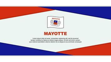 Mayotte Flag Abstract Background Design Template. Mayotte Independence Day Banner Cartoon Vector Illustration. Mayotte Vector