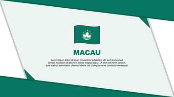 Macau Flag Abstract Background Design Template. Macau Independence Day Banner Cartoon Vector Illustration. Macau Independence Day