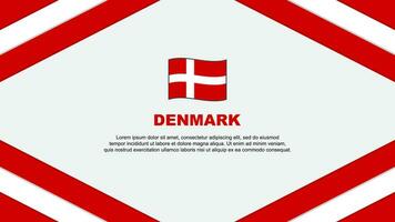 Denmark Flag Abstract Background Design Template. Denmark Independence Day Banner Cartoon Vector Illustration. Denmark Template