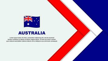 Australia Flag Abstract Background Design Template. Australia Independence Day Banner Cartoon Vector Illustration. Australia Cartoon
