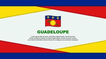 Guadeloupe Flag Abstract Background Design Template. Guadeloupe Independence Day Banner Cartoon Vector Illustration. Guadeloupe Vector