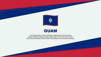 Guam Flag Abstract Background Design Template. Guam Independence Day Banner Cartoon Vector Illustration. Guam Design