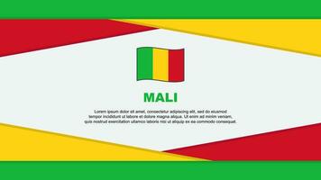 mali bandera resumen antecedentes diseño modelo. mali independencia día bandera dibujos animados vector ilustración. mali vector